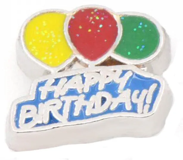 Happy Birthday Floating Charm